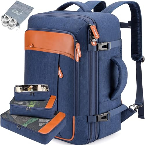 Lumesner Handgepäck-Rucksack (Camouflage Blau, XL)