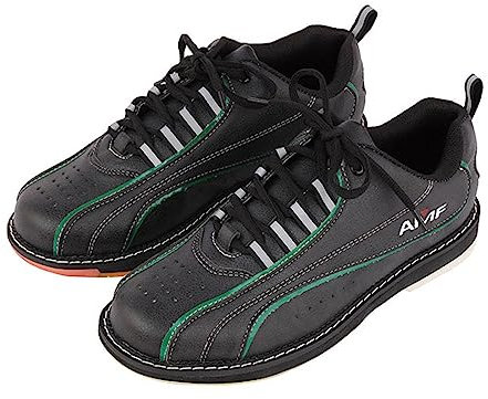 Womens Bowling Scarpe Sportive, Signore Bocce Scarpe Traspirante Moda Bowling Atletico Scarpe da Ginnastica,Nero,39 EU