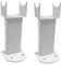 Greened House Oval Tube Radiator Feet Freestanding Pair Floor Standing Double & Single Oval Tube Radiators Support (White)