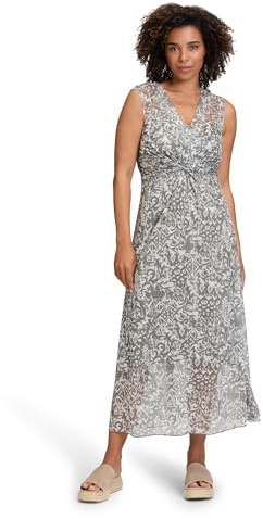 Cartoon Damen Midikleid ohne Arm 36, White/Khaki