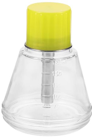 HAKIDZEL Bouteille Pompe Verre Transparent Flacon Vide Corrosion et Antidéflagrant pour Vernis à Ongles et Design Élégant et Durable avec Noyau