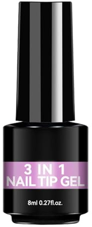 Pegamento de uñas de gel UV, 8 ml, sin olor, de secado rápido, pegamento de gel, para principiantes, profesionales, manicura, boda, celebración, cuidado de salón
