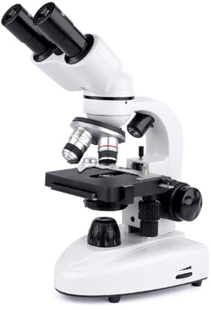 microscopio Microscopio binoculare for adulti e bambini, microscopio composto professionale, tubo rotante a 360° e illuminazione a LED digitale