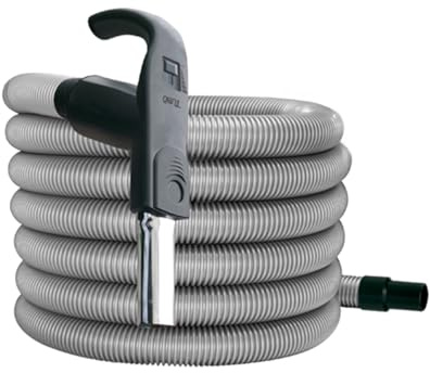 Tubo flessibile aspirapolvere 7 mt Tubò Quick Flow con interruttore di avviamento centrale aspirante, regolatore di velocità, tubo universale 32mm, AP234