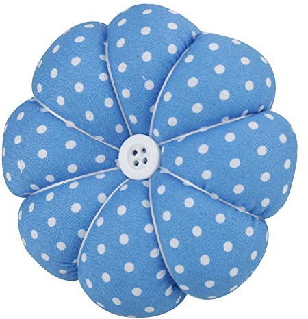 GLOGLOW Nette Nähnadel Pin Kissen Einstellbare Kürbis Handgelenk Pin Kissen Handwerk DIY Werkzeug für Home Nähen Nadelkissen(Blau)