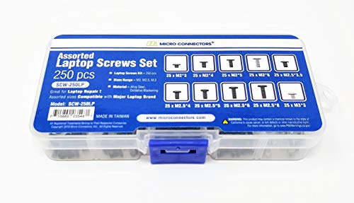Assorted Laptop Screws Set (250 Pcs) SCW-250LP