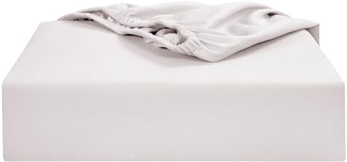 Soroor Bedding & Linen, Microfiber Super King Size Fitted Sheets, White Deep Pocket 12 inch Bed Sheets, Soft Fabric & Elastic Hem Bed Sheet | 180 x 200 x 30 cm Super King Fitted Sheet