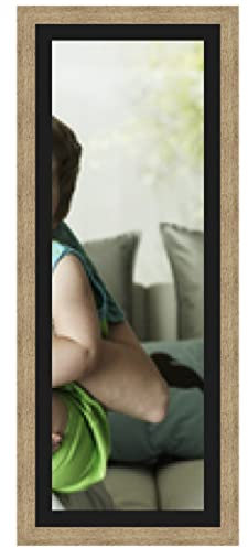 Cadres Photos pêle mêle multivues Noir 1 Photo(s) 30x90 Passe Partout, Cadre Photo Mural 35x95 cm Naturel Beige, 3.5 cm de Largeur
