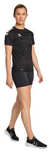 hummel hmlCORE XK Core Poly Tee S/S Femme Noir Taille XL