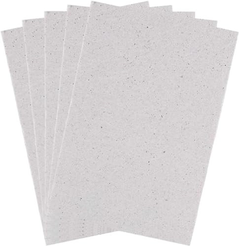 Disco di mica, copertura per microonde, 5 pezzi, 15 × 12 cm, parte di riparazione della piastra di mica per microonde, foglio di mica universale, per microonde