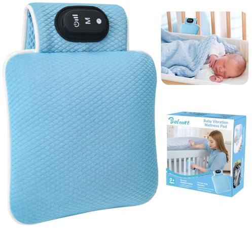 Einschlafhilfe Babys, balnore Tragbare Baby Einschlafhilfen 3 Vibrationsmodi und Intensitäten 90-Minuten-Timer Baby Spielzeug ab Geburt für Neugeborene Geschenk Reisen