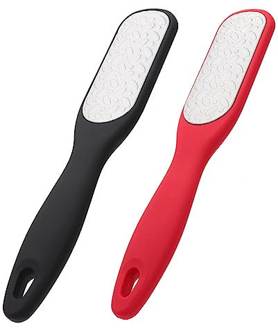 Ipetboom 2pezzi Pedicure in Acciaio Inossidabile Strumento Per Cura Piedi Rimozione Calli Morta Ergonomico Facile Usare Adatto Professionale e Domestico