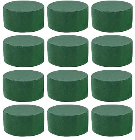 Set di 12 spugne per fiori in schiuma bagnata, 4 x 8 cm, per composizioni floreali, per feste, auto, matrimoni, regali