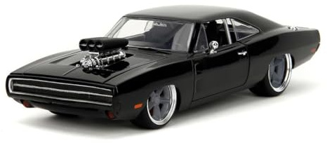 Fast & Furious JADA DODGE CHARGER 1:24 (FAST X) die-cast model car, toys for kids and adults, collect and play vehicle, Black