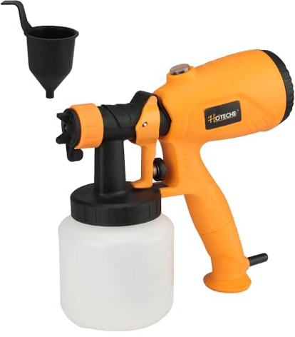 Hoteche 400 W HVLP elektrisk – sprutpistol | 800 ml sprutkopp, 2,5 mm kopparmunstycke, i färglåda