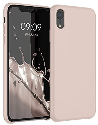 kwmobile Case Compatible with Apple iPhone XR Case - TPU Silicone Phone Cover with Soft Finish - Dusty Pink