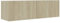 vidaXL TV Schrank mit 2 Klapptüren TV Möbel Hängeboard Lowboard Fernsehtisch Fernsehschrank Sideboard HiFi Sonoma-Eiche 100x30x30cm Holzwerkstoff