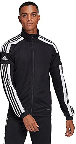 adidas Men's Squadra 21 Training Jacket, Black/White, M Tall
