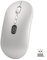 Mouse Wireless Ricaricabile con Batteria Display, Ultra Sottile 2.4G Clic Silenzioso Mouse Senza Fili Ergonomic Portatile Mouse Leggero 1600 DPI con Ricevitore USB per Laptop/MacBook/PC - Argento