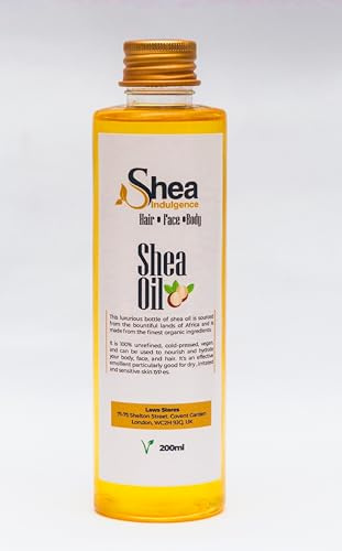 Shea Indulgence Pure Shea Oil Moisturiser - Liquid Gold in a bottle. 100% Liquid Shea Oil.