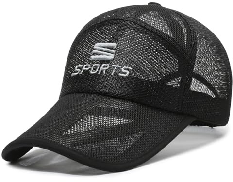 YAMEE Berretto Uomo Regolabile Estivo Rete,Cappellino Donna con Visiera Leggero Traspirante,Cappello Baseball Unisex Protezione Solare,Cappelli Uomo Casuale Sport,Cappello da Sole Uomo All'aperto