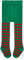 Durio Baby Strumpfhose für Mädchen Baumwolle Kinderstrumpfhose Kinder Strumpfhosen Set Warme Strümpfe Leggings Ringelstrumpfhose Kinder Weihnachtstag Rot und Grün 2-4 Jahre