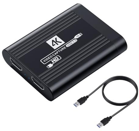 CY Tarjeta de Captura HDMI Transmisión de Video en Vivo 4K Datos USB para cámara Juego Decodificador Grabación Computadora DVD