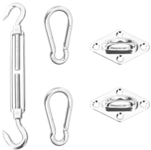 NQJIBUE 5 Stück Sonnensegel Befestigungsset Edelstahl