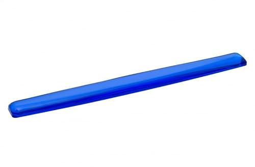 Q-CONNECT Reposamuñecas de gel, ergonómico para teclado, gaming, oficina, reposamuñecas, reposamuñecas, 52,5 x 5,8 x 1,7 cm, color azul