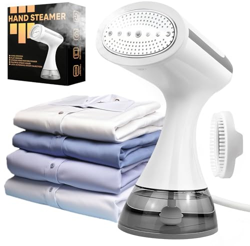 muhogxio Dampfglätter, 1500W & 300ml inkl Steamer Dampfglätter mit Dampfbürste Hemdenbügler Reisebügeleisen bügelpuppe für Unterwegs und zu Hause