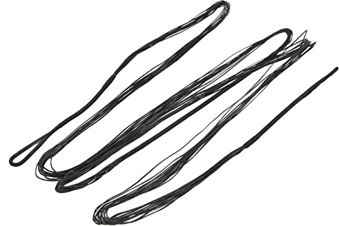 POENVFPO Bågsträng 12 Strängar Bågskytte Ersättningsbågsträng för Recurve Jaktbåge med Snabbt Material Tjockt Lindningscentrumskydd (68 tum)