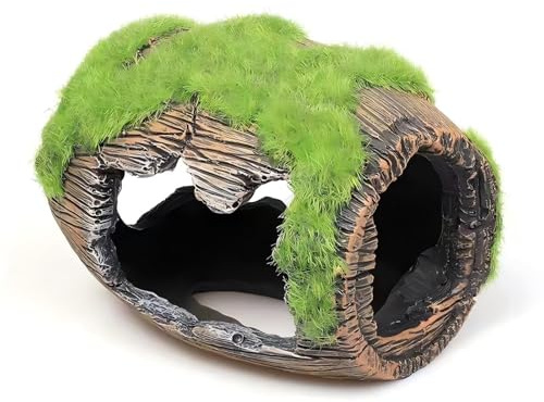 Elenviorina 1PCS Aquarium Barrel Decoration - Resin Fish Tank Ornaments - Broken Barrel Cave Hideout - Fish Tank Decorations - Fish Tank Accessories - Fish Tank Ornaments