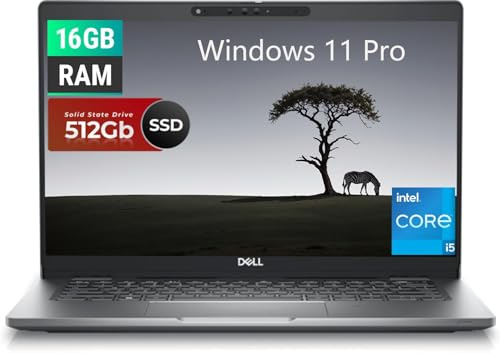 Dell Latitude 5330 Ordinateur portable professionnel 13,3 FHD (1920 x 1080), Intel Core i5-1245U, 16 Go de RAM, SSD 512 Go, clavier QWERTY américain, Windows 11 Pro (reconditionné)