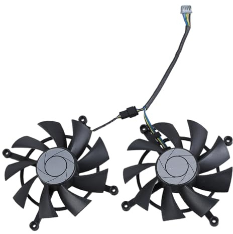 YROHGKPN Ventilador de tarjeta gráfica de 82 mm para RTX3060ti 3070 Twin OC Machine eficiente disipación del calor Gaming