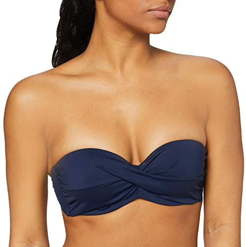 s.Oliver Damen Bügel-Bandeau-Top JPF-27 Bikinioberteil, Marineblau (Marine 24), 42C