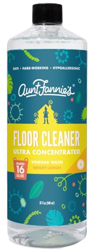Aunt Fannie's Floor Cleaner Vinegar Wash - Multi-Surface Cleaner - 32 oz. (Bright Lemon)