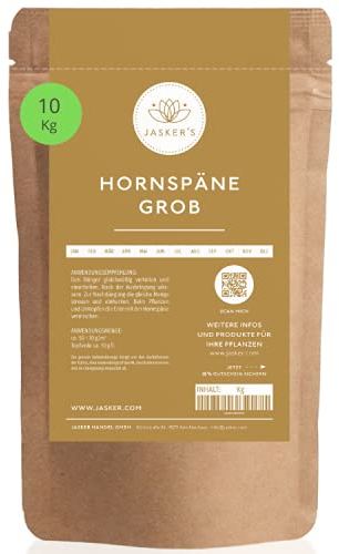 Hornspäne 10 Kg I Grob I 100% BIO Naturdünger I Organischer Dünger für Rasen, Balkon & Gartenpflanzen I Pflanzendünger für kräftige Pflanzen