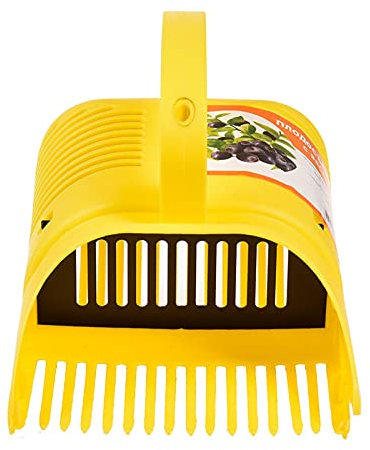 Pettine raccoglitrice di bacche, rastrello di mirtilli in plastica per raccolta di frutta, raccoglitore di bacche fatto in casa, raccoglitore di mirtilli ergonomico, manico morbido e facile da usare,