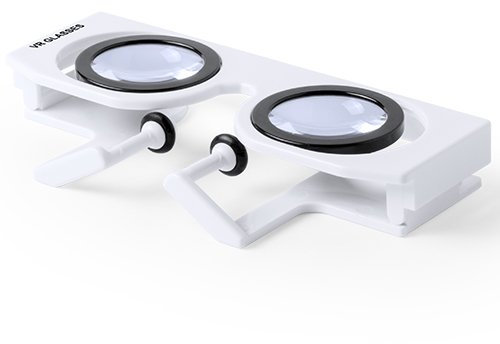 Occhiali Virtuali 3D Realta' Virtuali Visore Telefono Cellulare vr Gioco Game (BIANCO)