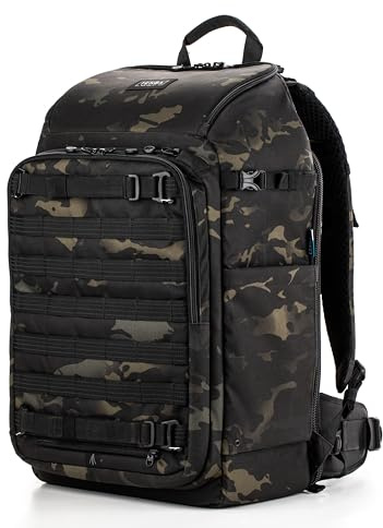 Tenba Axis v2 4L Top Loader Camera Bag for DSLR or Mirrorless camera with attached 24-70mm (or 70-200mm 2.8 when bag is expanded) – MultiCam Black (637-751)