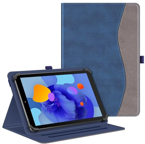 Fintie Tablet Universal Hülle für Laptok/AWOW/Whitedeer/Hasskya/TABWEE/DOOGEE G5/U10/T10W 10 Zoll, DOOGEE U11 Pro/Tab G6 11 Zoll, Multi-Winkel Hülle Universal für 9-11 Tablet, Indigoblau