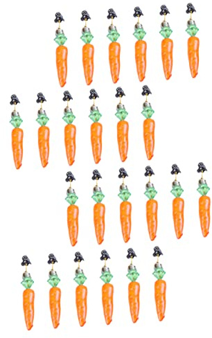 MAGICLULU 24piezas Clip Para Barba De Pascua Pinza Para Barba Forma De Zanahoria Decoración Para Adornos De Pascua Para Eventos Festivos