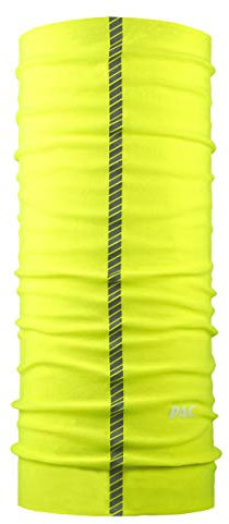 P.A.C. Reflector Neon Yellow Multifunktionstuch - Mikrofaser Schlauchtuch, Halstuch, 10 Anwendungsmöglichkeiten