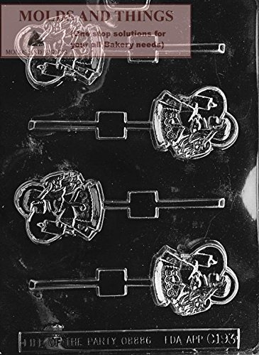 ANGEL WITH CANDLE POP chocolate candy mold with © Molding Instruction - Set of 3