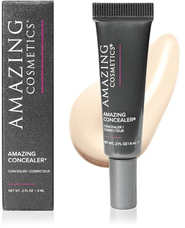 AmazingCosmetics Amazing Concealer, multipurpose full coverage concealer, 0.2 Oz, Golden Ivory