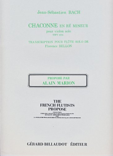 BACH – Chacona en Re menor (BWV:1004) para Flauta (Bellon)