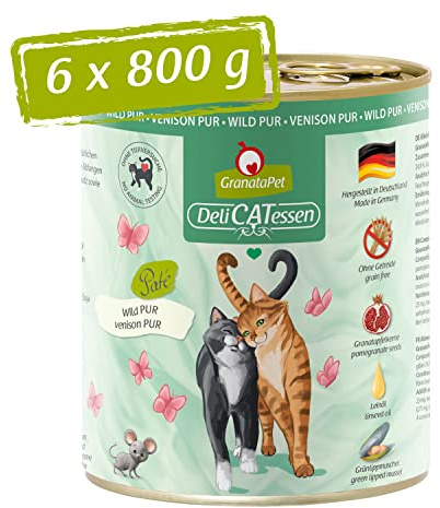 Granatapet Delicatessen Nourriture pour Chat, Viande de gibier, 6 x 800 g