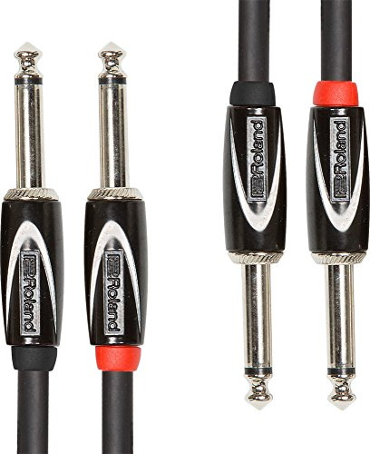 ROLAND Black Series Interconnect Cable—1/4-Inch Connectors, 15Ft / 4.5M - Rcc-15-2814