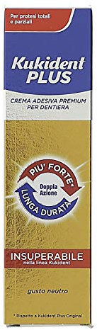 Kukident - Kukident Doppia Azione Crema Adesiva per Protesi Dentali 40 gr - 922199827