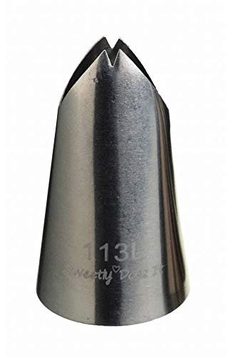 Kitchen Craft Spritztülle Sweetly Does It Blatt 18mm aus Edelstahl in Silber, 12 x 17 x 22 cm